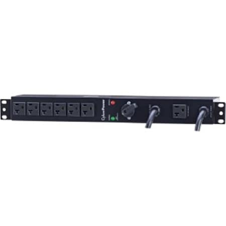 Ezgeneration PDU, Bypass, Rack Mounted, 5-20R, 5-20P, 6 ft., Black EZ267073